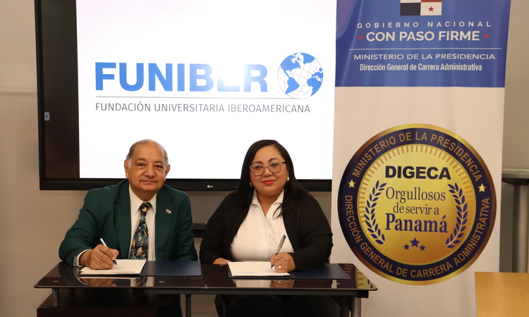 foto de portada de la publicación DIGECA y FUNIBER suscriben convenio educativo para servidores públicos