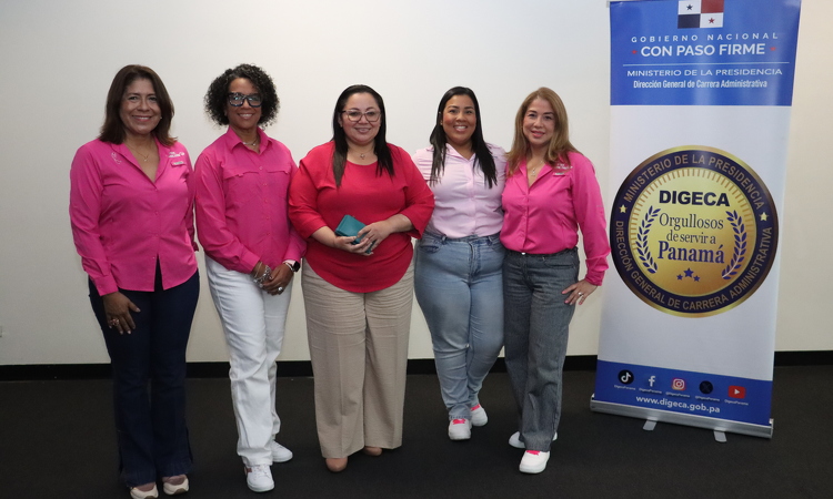 foto de portada de la publicación Pink Warriors conciencia a servidores públicos de DIGECA sobre prevención del cáncer de mama