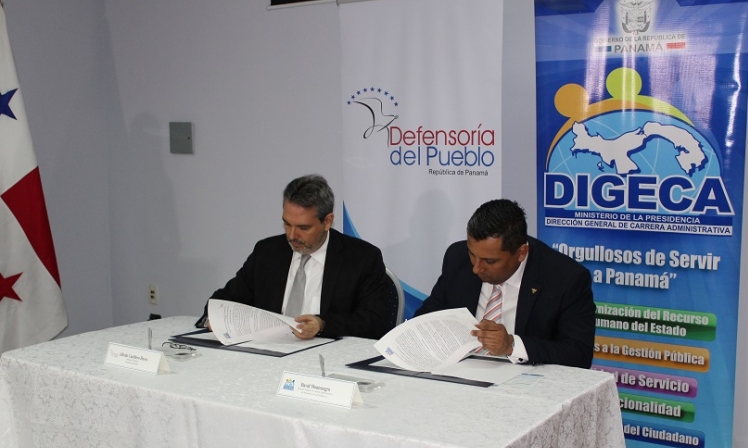 Convenio de Cooperación Interinstitucional entre la Defensoría del Pueblo y la DIGECA