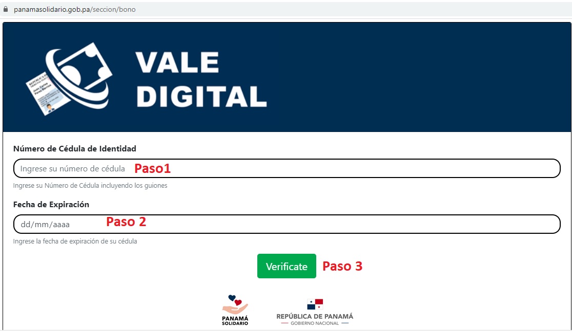 INFORMACIÓN SOBRE Vale Digital PanamáSolidario